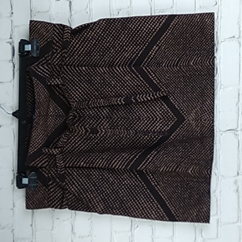 GAP brown Paper bag skirt belt Size 2 pockets